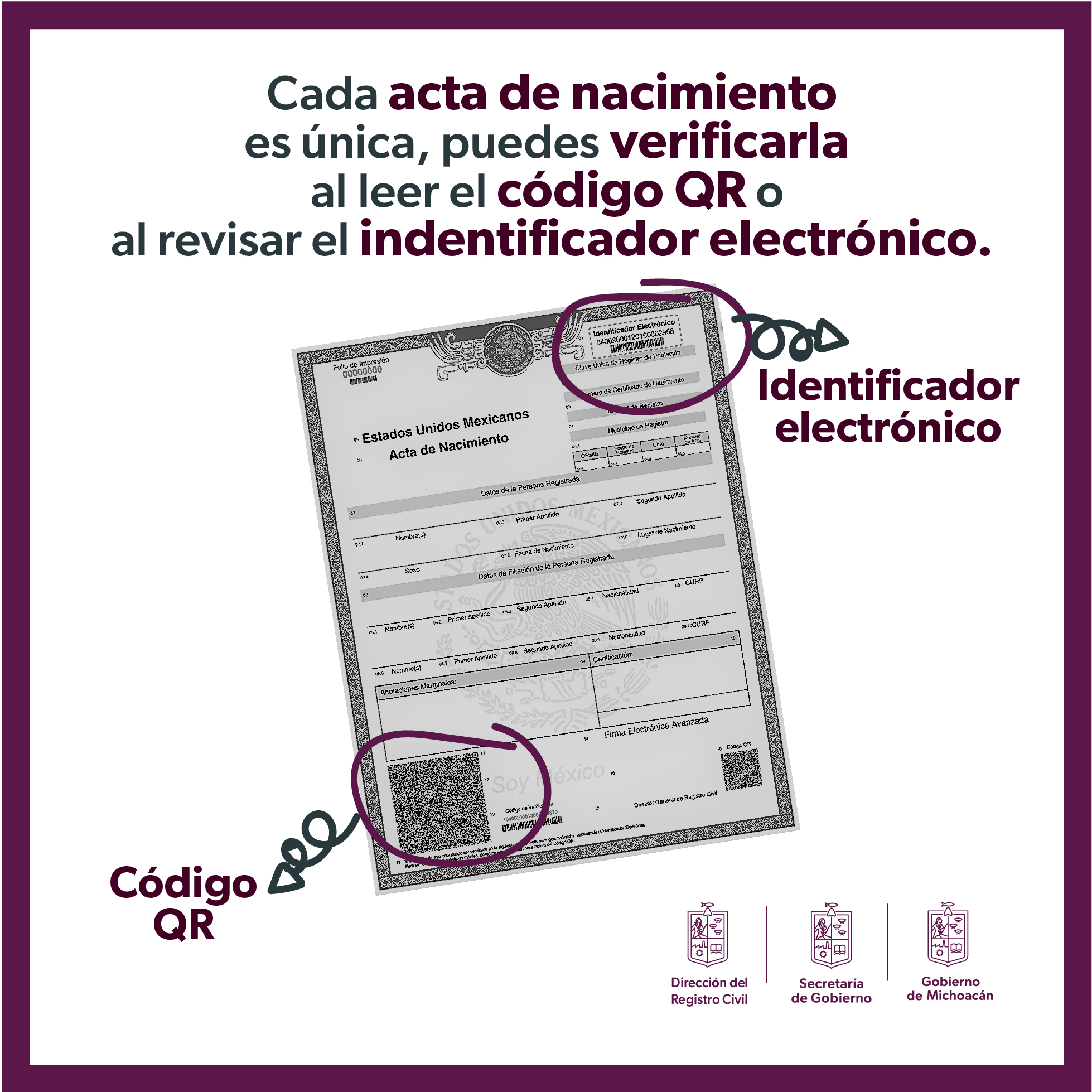 Segob Advierte Registro Civil Expedición De Actas Apócrifas 6012