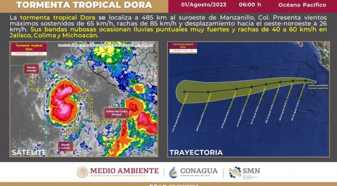Stay Alert: Heavy Rains Expected in Michoacán Due to Tropical Storm Dora